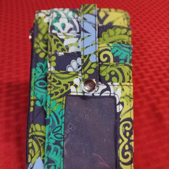 NEW without tags Vera Bradley Caribbean Sea Small Clutch/Wallet - Picture 1 of 8